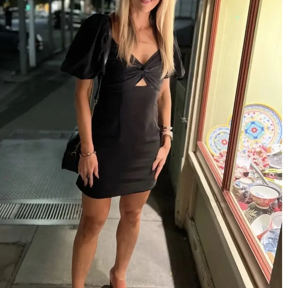 TOCCIN (NY) Twist Front Mini Dress - Picture 1 of 6